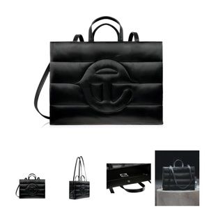 Telfar Large Puff Shopped in Black